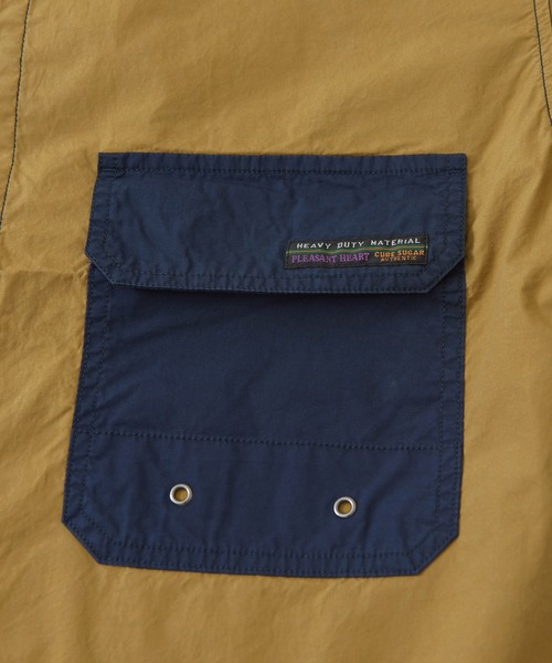 CUBE SUGAR（キューブシュガー）の「タイプライター 半袖 アウトドアシャツ（シャツ/ブラウス・レディース・マルチ/カーキ/ネイビー/ベージュ・M）」の20枚目の写真