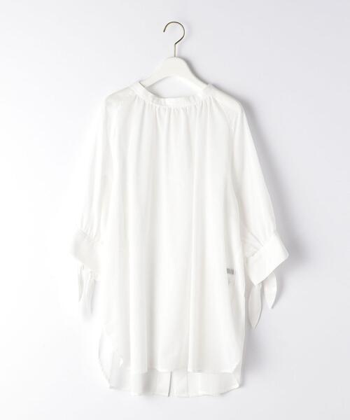 closet story（クローゼットストーリー）の「＜closet story＞CSC ソデムスビ ギャザー ブラウス（シャツ/ブラウス・レディース・ホワイト/オレンジ・FREE）」の21枚目の写真