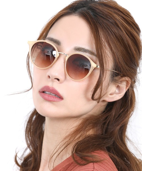 blackdia ocean(ブラックダイヤオーシャン)の「blackdia ocean ボストンサングラス(サングラス・レディース・ブラック系その他/グレー系その他/ブラウン系その他/ベージュ系その他/ブラック系その他2・FREE)」の1枚目の写真