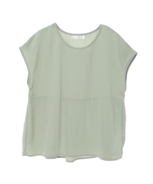 fifth（フィフス）の「バックペプラムフレンチスリーブブラウス（シャツ/ブラウス・レディース・ライトグレー/ライトグリーン・MEDIUM）」の8枚目の写真