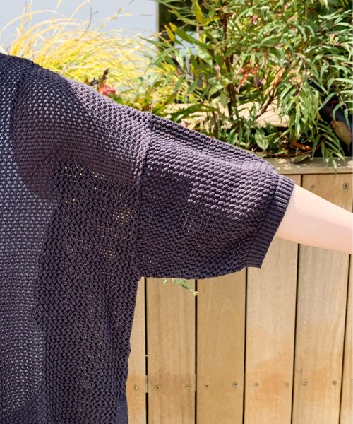 CIAOPANIC TYPY（チャオパニックティピー）の「【ZOZOTOWN限定】メッシュニットトップス2/サイドスリット（ニット/セーター・レディース・オフホワイト/チャコールグレー/オレンジ・ONE SIZE）」の15枚目の写真