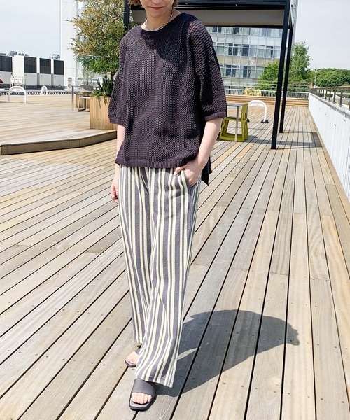 CIAOPANIC TYPY（チャオパニックティピー）の「【ZOZOTOWN限定】メッシュニットトップス2/サイドスリット（ニット/セーター・レディース・オフホワイト/チャコールグレー/オレンジ・ONE SIZE）」の17枚目の写真