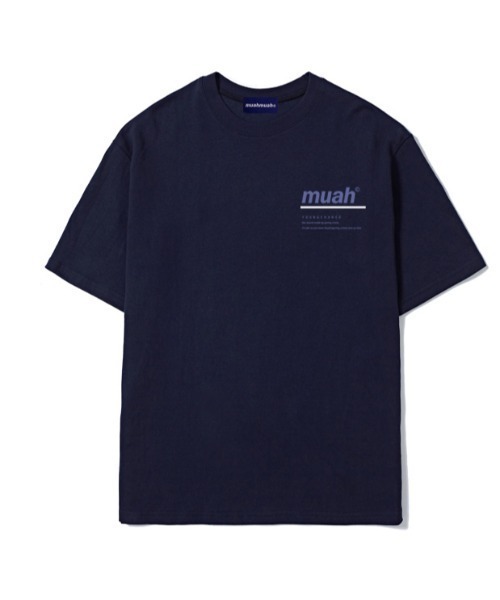 muah muah/ムーアムーア』RED LINE MUAH T-SHIRT/レッドライン