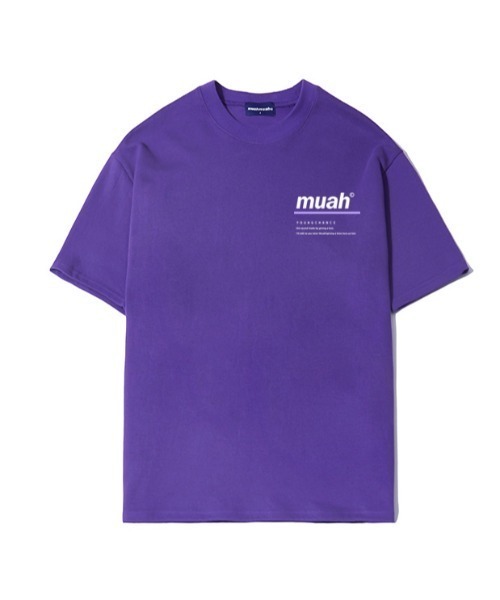 muah muah/ムーアムーア』RED LINE MUAH T-SHIRT/レッドライン
