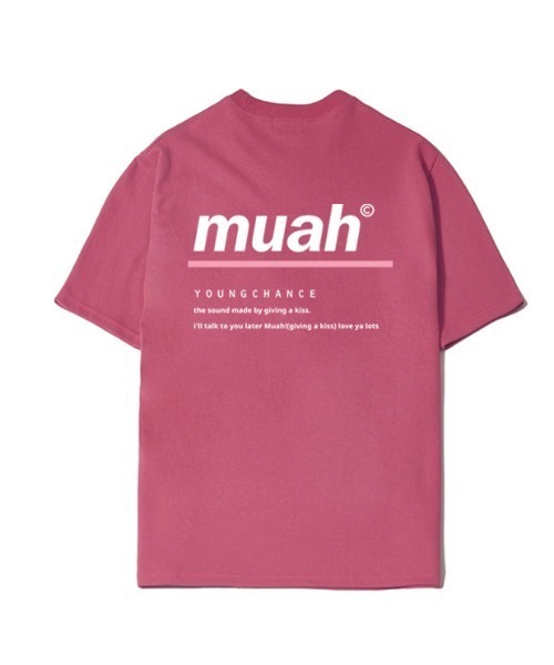 muah muah/ムーアムーア』RED LINE MUAH T-SHIRT/レッドライン