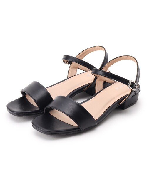 DRESKIP（ドレスキップ）の「◆シンプルストラップサンダル（サンダル・レディース・ブラック/オフホワイト/イエロー・35/45/25）」の3枚目の写真