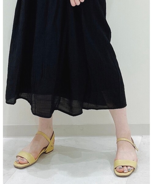 DRESKIP（ドレスキップ）の「◆シンプルストラップサンダル（サンダル・レディース・ブラック/オフホワイト/イエロー・35/45/25）」の15枚目の写真