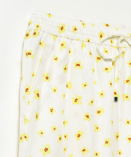 BEAMS LIGHTS（ビームスライツ）の「BEAMS LIGHTS / フラワー イージー パンツ（その他パンツ・レディース・ネイビー/オフホワイト・36/38）」の7枚目の写真