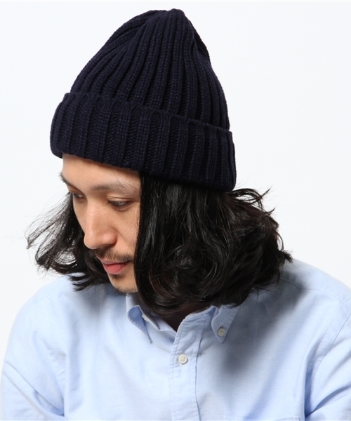 WEGO(ウィゴー)の「WEGO/プレーンリブニットキャップ(ニットキャップ/ビーニー・メンズ・ワイン/ブラック/杢グレー/ネイビー・FREE)」の5枚目の写真