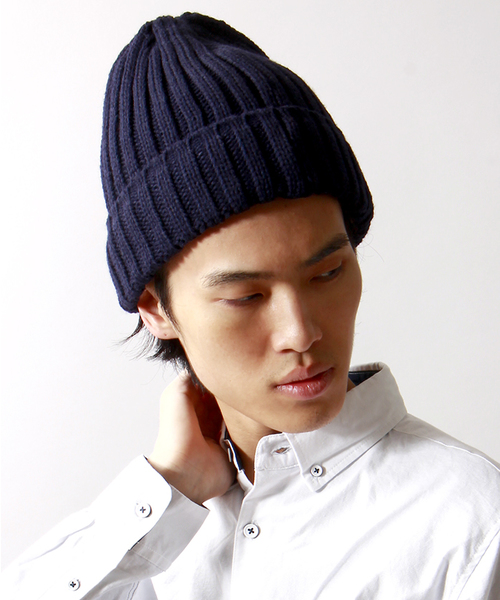 WEGO(ウィゴー)の「WEGO/プレーンリブニットキャップ(ニットキャップ/ビーニー・メンズ・ワイン/ブラック/杢グレー/ネイビー・FREE)」の13枚目の写真