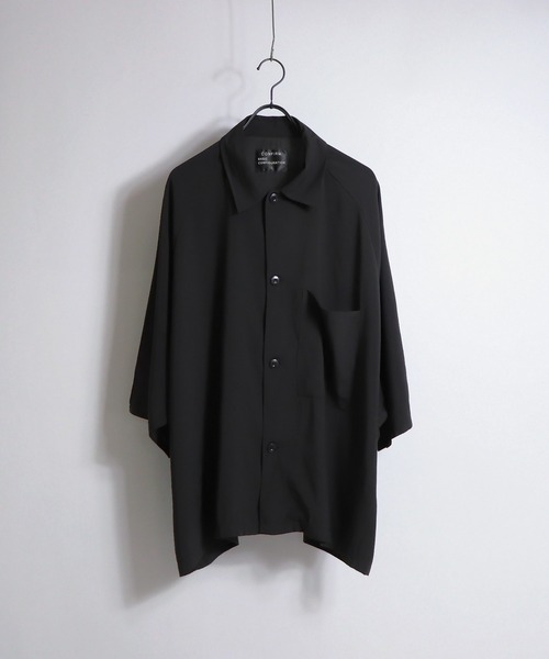 Confirm(コンファーム)の「Confirm / コンファーム 5分袖ラグランビッグシャツ(シャツ/ブラウス・メンズ・ホワイト/ブラック/サックスブルー/グレー・M/L)」の9枚目の写真