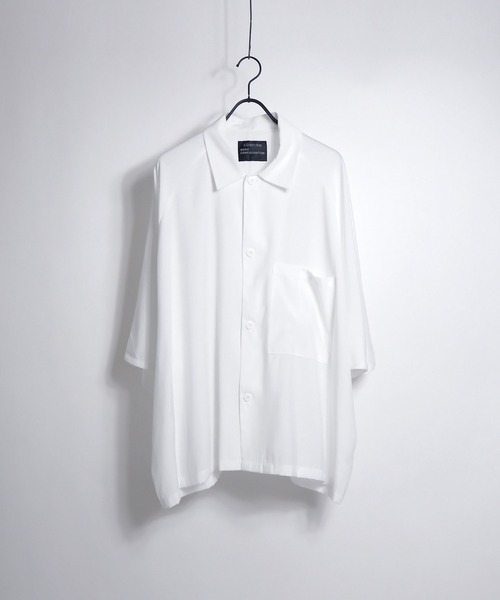 Confirm(コンファーム)の「Confirm / コンファーム 5分袖ラグランビッグシャツ(シャツ/ブラウス・メンズ・ホワイト/ブラック/サックスブルー/グレー・M/L)」の12枚目の写真