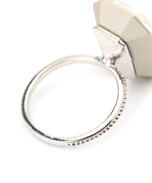 BEAMS BOY（ビームスボーイ）の「◎BEAMS BOY / スワロフスキーリング（リング・レディース・ベージュ/ライトブルー/ホワイト・11/13/9）」の5枚目の写真