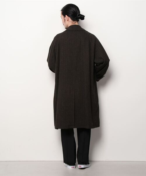marka（マーカ）の「marka / マーカ：TRENCH COAT - falklandwool tweed -：M21C-12CO01C[COR]（トレンチコート・メンズ・ブラウン系その他・2/1）」の18枚目の写真