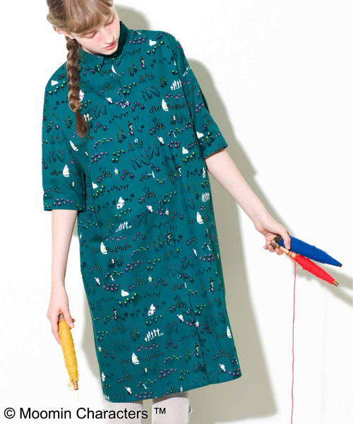ブランド古着 シャツワンピース Syrupコラボ シャツワンピース Moomin ムーミン のファッション通販 Zozoused