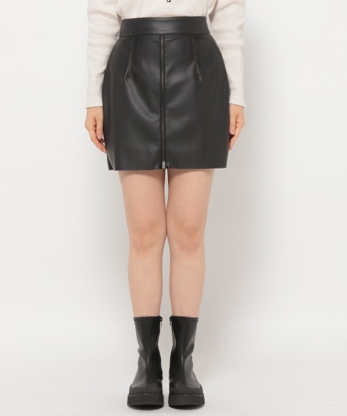 JEANASIS（ジーナシス）の「アソートZIPショートパンツスカート/952217（スカート・レディース・ブラック/ブラウン・FREE）」の9枚目の写真