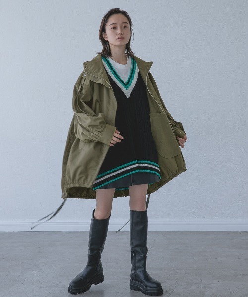 JEANASIS（ジーナシス）の「アソートZIPショートパンツスカート/952217（スカート・レディース・ブラック/ブラウン・FREE）」の21枚目の写真