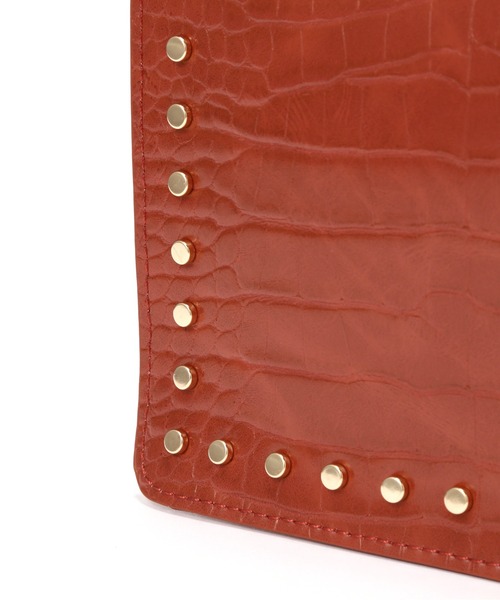 FREE'S MART（フリーズマート）の「型押しスタッズバッグ（ショルダーバッグ・レディース・ブラウン/オレンジ/ライトグリーン・ﾌﾘ-）」の18枚目の写真