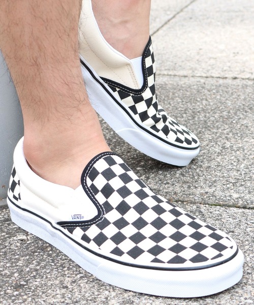 VANS（バンズ）の「VANS/バンズ Classic Slip-On スリッポン チェッカー柄 2026年春夏（スリッポン・メンズ・ブラック×ホワイト・5/6/7/8/8h/9/9h/10/7h/6h/5h/10h）」の12枚目の写真