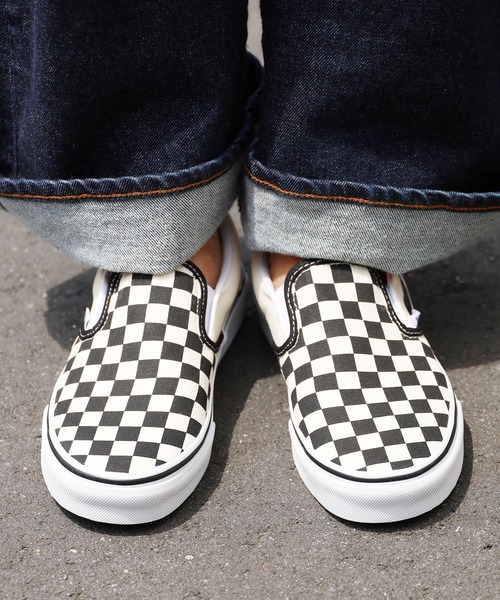 VANS（バンズ）の「VANS/バンズ Classic Slip-On スリッポン チェッカー柄 2026年春夏（スリッポン・メンズ・ブラック×ホワイト・5/6/7/8/8h/9/9h/10/7h/6h/5h/10h）」の21枚目の写真
