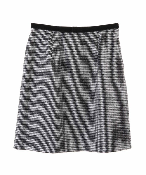 31 Sons de mode（トランテアン　ソン　ドゥ　モード）の「ベロアリボン台形チェックスカート（スカート・レディース・キャメル/ブラック×ホワイト・38/36）」の9枚目の写真