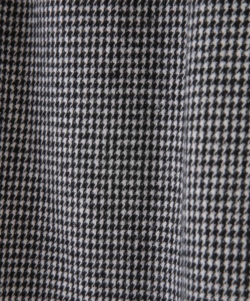 31 Sons de mode（トランテアン　ソン　ドゥ　モード）の「ベロアリボン台形チェックスカート（スカート・レディース・キャメル/ブラック×ホワイト・38/36）」の12枚目の写真