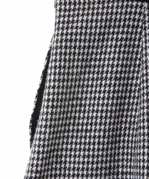 31 Sons de mode（トランテアン　ソン　ドゥ　モード）の「ベロアリボン台形チェックスカート（スカート・レディース・キャメル/ブラック×ホワイト・38/36）」の15枚目の写真