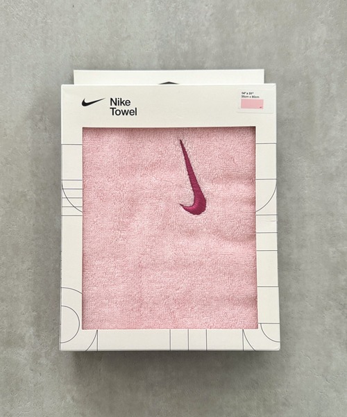 NIKE(ナイキ)の「NIKE(ナイキ)/ソリッドコアタオル ミディアム スウォッシュロゴ刺繍 スポーツタオル(タオル・レディース・ブラック/サックスブルー/ブルー/オリーブ/ピンク/ライトブルー・FREE)」の6枚目の写真