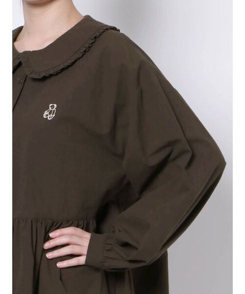 merry jenny（メリージェニー）の「フリルカラーbear刺繍ワンピース（ワンピース・レディース・オフホワイト/ブラック/ボルドー/ブラウン・FREE）」の19枚目の写真