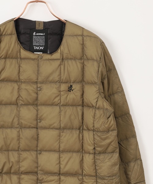 Gramicci（グラミチ）の「【GRAMICCI×TAION】 INNER DOWN JACKET TG-1F-001（ダウンジャケット/コート・メンズ・マスタード/オリーブ/ベージュ/ネイビー/ブラック・SMALL/MEDIUM/LARGE/X-LARGE）」の3枚目の写真