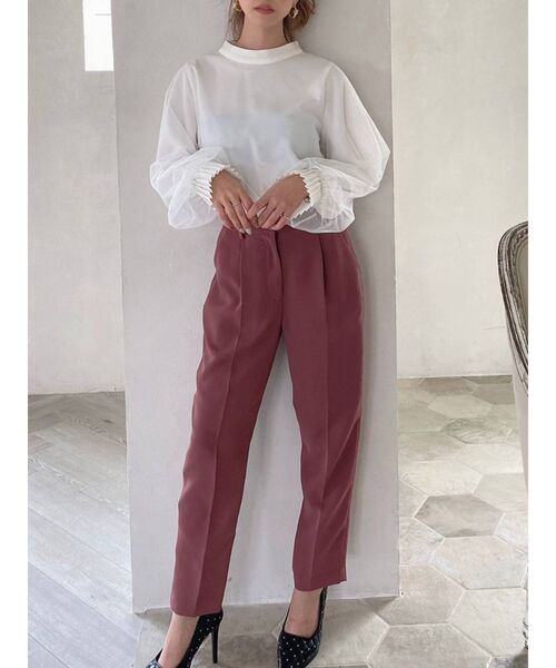 RESEXXY（リゼクシー）の「ベーシックテーパードパンツ（その他パンツ・レディース・ブラック/ベージュ/ピンク・FREE）」の3枚目の写真