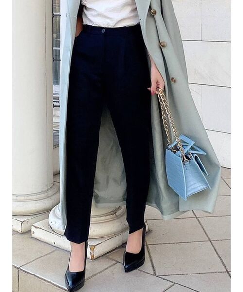 RESEXXY（リゼクシー）の「ベーシックテーパードパンツ（その他パンツ・レディース・ブラック/ベージュ/ピンク・FREE）」の2枚目の写真