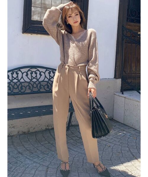 RESEXXY（リゼクシー）の「ベーシックテーパードパンツ（その他パンツ・レディース・ブラック/ベージュ/ピンク・FREE）」の13枚目の写真