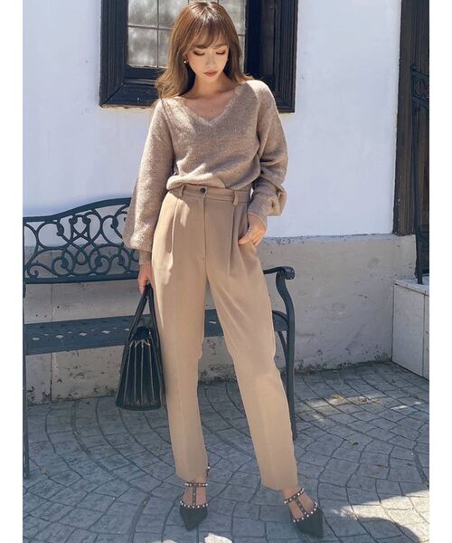 RESEXXY（リゼクシー）の「ベーシックテーパードパンツ（その他パンツ・レディース・ブラック/ベージュ/ピンク・FREE）」の14枚目の写真