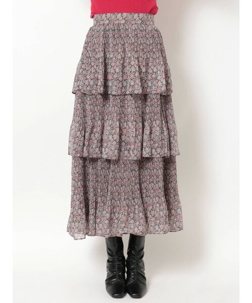 MERCURYDUO（マーキュリーデュオ）の「フラワープリーツティアードスカート（スカート・レディース・ピンク/ブルー・SMALL/MEDIUM）」の12枚目の写真