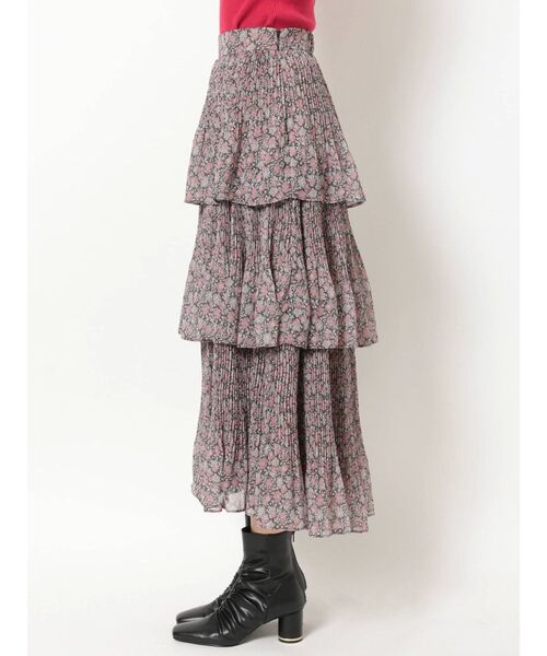 MERCURYDUO（マーキュリーデュオ）の「フラワープリーツティアードスカート（スカート・レディース・ピンク/ブルー・SMALL/MEDIUM）」の20枚目の写真