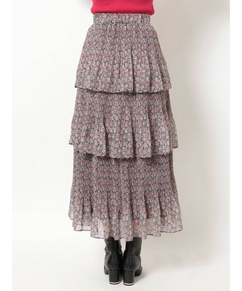 MERCURYDUO（マーキュリーデュオ）の「フラワープリーツティアードスカート（スカート・レディース・ピンク/ブルー・SMALL/MEDIUM）」の17枚目の写真