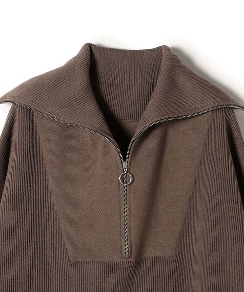 SHIPS(シップス)の「〈手洗い可能〉オープンジッププルオーバー◆(ニット/セーター・レディース・オフホワイト/ブラウン・ONE SIZE)」の11枚目の写真