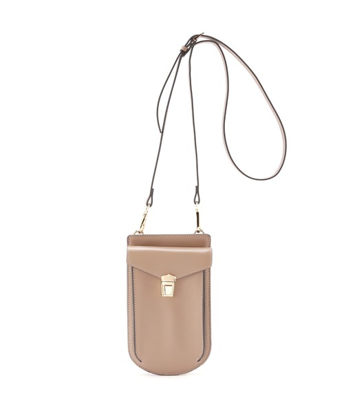 NATURAL BEAUTY BASIC（ナチュラルビューティーベーシック）の「フラップマルチスマホポシェット（ショルダーバッグ・レディース・ベージュ/ライトグリーン/オフホワイト/オレンジ・ﾌﾘ-）」の2枚目の写真