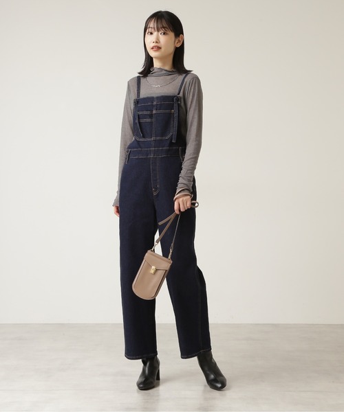 NATURAL BEAUTY BASIC（ナチュラルビューティーベーシック）の「フラップマルチスマホポシェット（ショルダーバッグ・レディース・ベージュ/ライトグリーン/オフホワイト/オレンジ・ﾌﾘ-）」の11枚目の写真