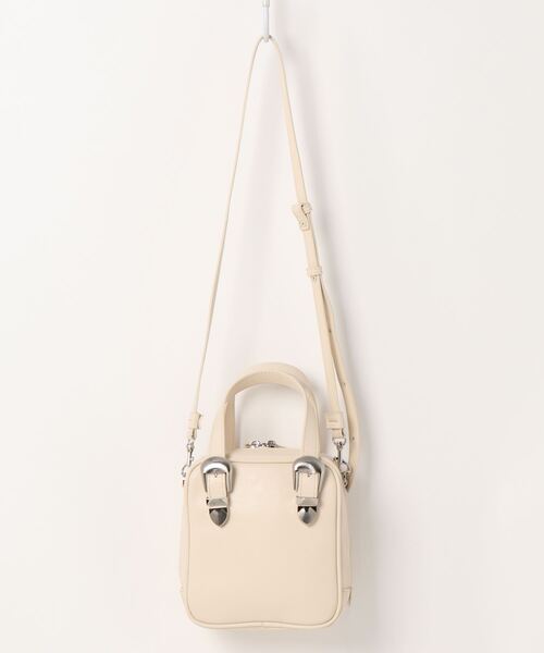 CONTROL FREAK（コントロールフリーク）の「(CONTROL FREAK)バックルショルダーバッグ（トートバッグ・レディース・ブラック/ホワイト/ベージュ・FREE）」の6枚目の写真