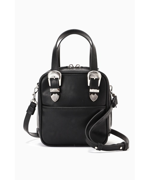 CONTROL FREAK（コントロールフリーク）の「(CONTROL FREAK)バックルショルダーバッグ（トートバッグ・レディース・ブラック/ホワイト/ベージュ・FREE）」の3枚目の写真