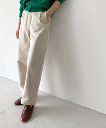 CANAL JEAN | via j(ヴィアジェイ) ネップツイルテーパードパンツ(その他パンツ)