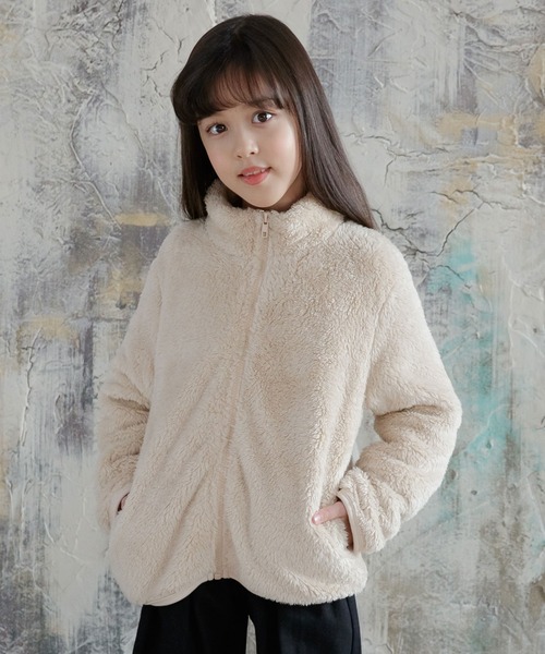 Bee des Bee(ビーデスビー)の「アウター(ブルゾン・キッズ・ブラック/グレー/ライトベージュ/ミント/ピンクベージュ/ラベンダー/カーキ/チャコール/ダークブラウン・100cm/120cm/130cm/140cm/150cm/110cm)」の6枚目の写真