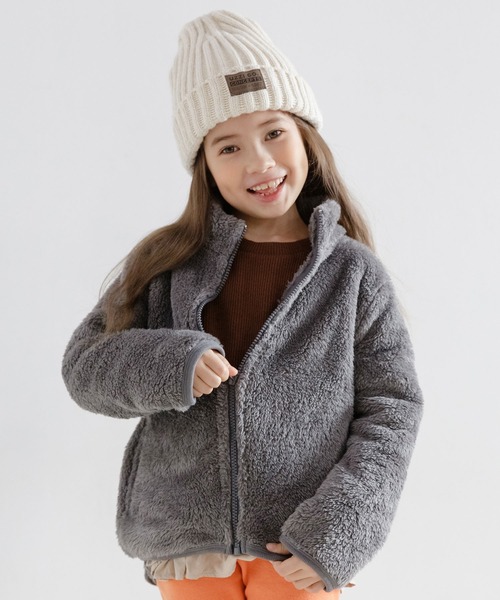 Bee des Bee(ビーデスビー)の「アウター(ブルゾン・キッズ・ブラック/グレー/ライトベージュ/ミント/ピンクベージュ/ラベンダー/カーキ/チャコール/ダークブラウン・100cm/120cm/130cm/140cm/150cm/110cm)」の13枚目の写真