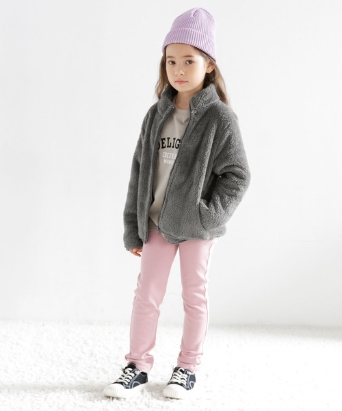 Bee des Bee(ビーデスビー)の「アウター(ブルゾン・キッズ・ブラック/グレー/ライトベージュ/ミント/ピンクベージュ/ラベンダー/カーキ/チャコール/ダークブラウン・100cm/120cm/130cm/140cm/150cm/110cm)」の20枚目の写真