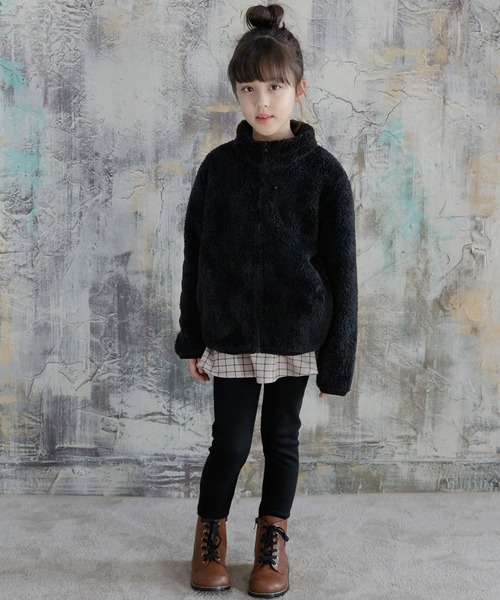 Bee des Bee(ビーデスビー)の「アウター(ブルゾン・キッズ・ブラック/グレー/ライトベージュ/ミント/ピンクベージュ/ラベンダー/カーキ/チャコール/ダークブラウン・100cm/120cm/130cm/140cm/150cm/110cm)」の15枚目の写真