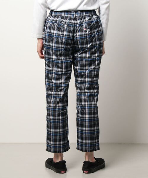 SPENDY'S Store（スペンディーズストア）の「＜ＦＩＬＡ/フィラ＞裏フリースチェック柄パンツ（その他パンツ・メンズ・ホワイト/ブラック・M/LL/L）」の3枚目の写真