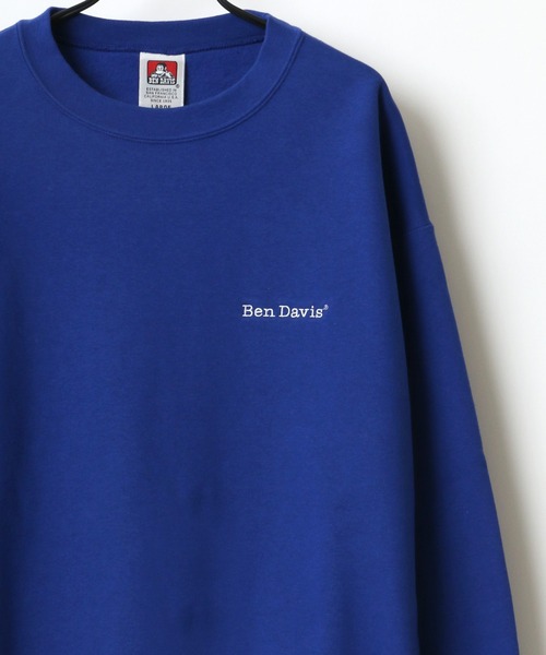 BEN DAVIS(ベンデイビス)の「BEN DAVIS/ベンデイビス HEAVY/ヘビー裏起毛 ビッグシルエット ワンポイント ロゴ刺繍 スウェット トレーナー(スウェット・メンズ・ホワイト/アッシュグレー/ブラック/ダークグリーン/パープル/ネイビー/カーキ/グリーン/アイボリー/ロイヤルブルー/ダークオレンジ・M/L/XL)」の9枚目の写真