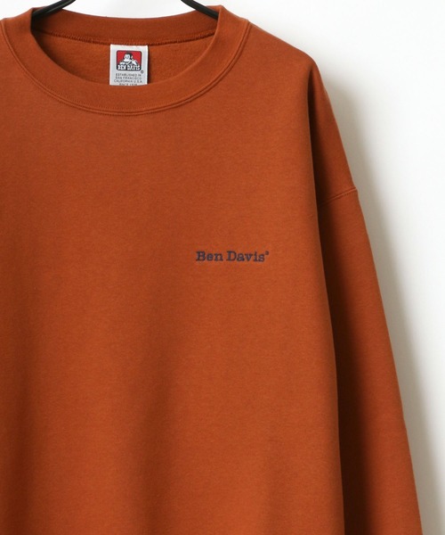 BEN DAVIS(ベンデイビス)の「BEN DAVIS/ベンデイビス HEAVY/ヘビー裏起毛 ビッグシルエット ワンポイント ロゴ刺繍 スウェット トレーナー(スウェット・メンズ・ホワイト/アッシュグレー/ブラック/ダークグリーン/パープル/ネイビー/カーキ/グリーン/アイボリー/ロイヤルブルー/ダークオレンジ・M/L/XL)」の11枚目の写真